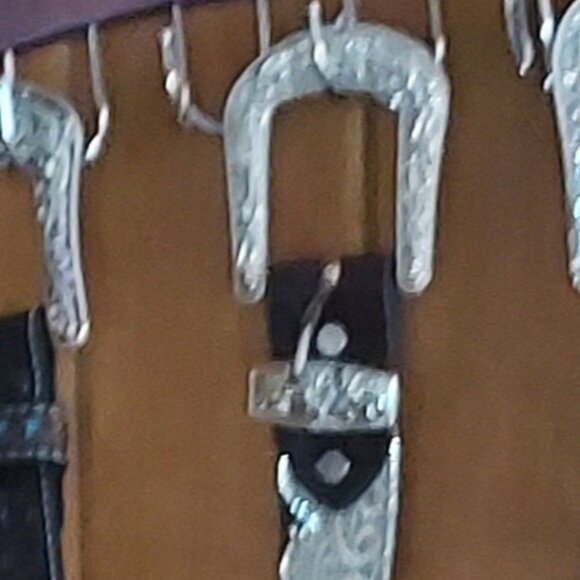 Brown Western Lace Bling Belt - Picture 2 of 5